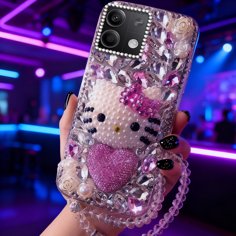 高端奢华镶钻手机壳，不掉钻，不发黄