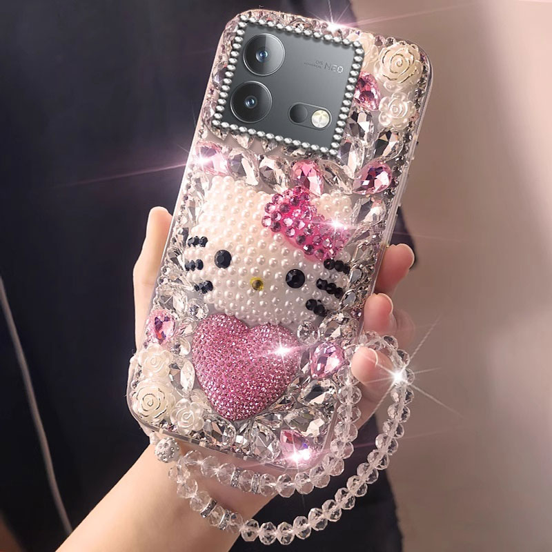 高端奢华镶钻手机壳，不掉钻，不发黄