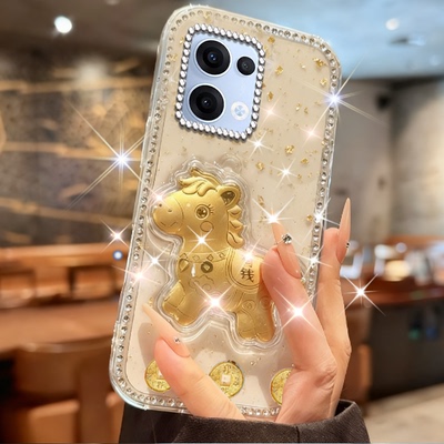 马上有钱本命年适用OPPOReno13手机壳防摔8春节9全包7上档次13新年款2Z女款15镶钻7保护套5 过年10透明4外壳