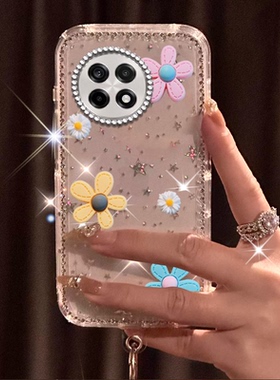 春天闪钻巨好看适用oneplus1+一加ace5手机壳透明NordCE3小清新11外壳ace3Pro小众13T硅胶10T防摔Ace2全包