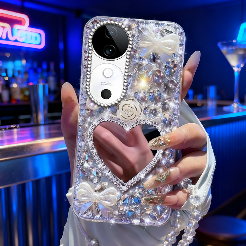 高端奢华镶钻手机壳，不掉钻，不发黄