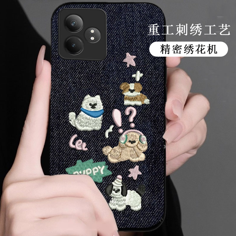 牛仔布艺刺绣，不掉色，不脱丝