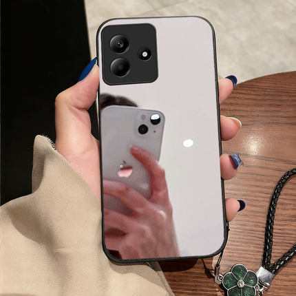 2026高级镜面化妆镜适用Redmi红米Note14手机壳网红10X 本命年9 4G全包10A春节12极速版防摔11新品10 过年9