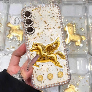 2026马年发财适用三星GalaxyM55手机壳本命年F06保护套M30s情侣M21镶钻M51外壳M31春节M34 S22过年 5G女款