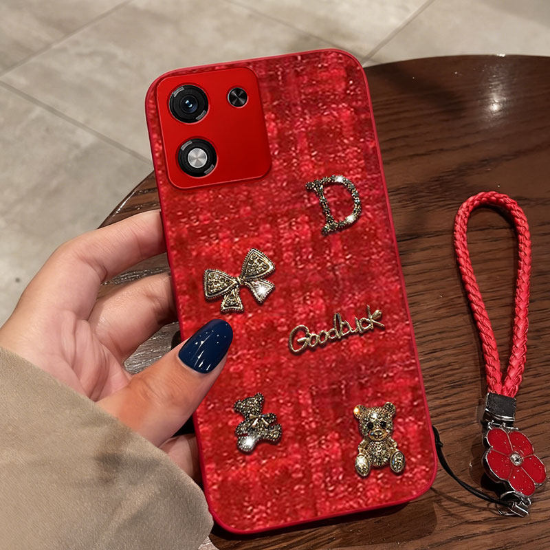 2026红色新年款，名媛针织布艺小香风