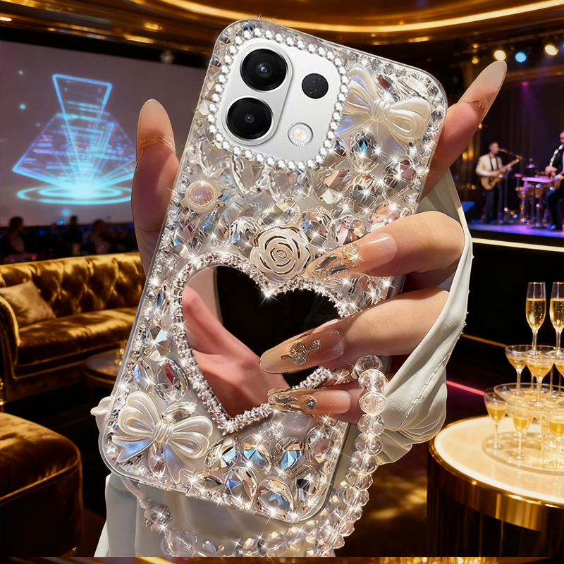 高端奢华镶钻手机壳，不掉钻，不发黄