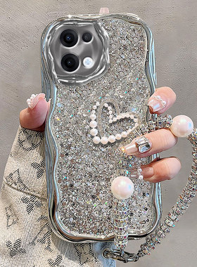 电镀奶油爆闪适用OPPOReno13/12/11/10手机壳新款a1 5G版9Pro十+女款findx5高级感0pp0/3/4/5/6/7/8全包k9/k7