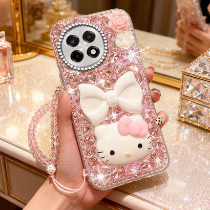 2026卡通镶钻适用oneplus1+一加ace5手机壳网红12保护套13小众AcePro本命年9可爱Ace2新年款9R高级感11R满钻