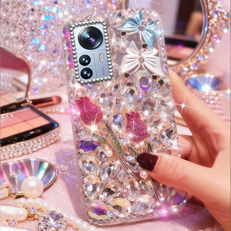 高端奢华镶钻手机壳，不掉钻，不发黄