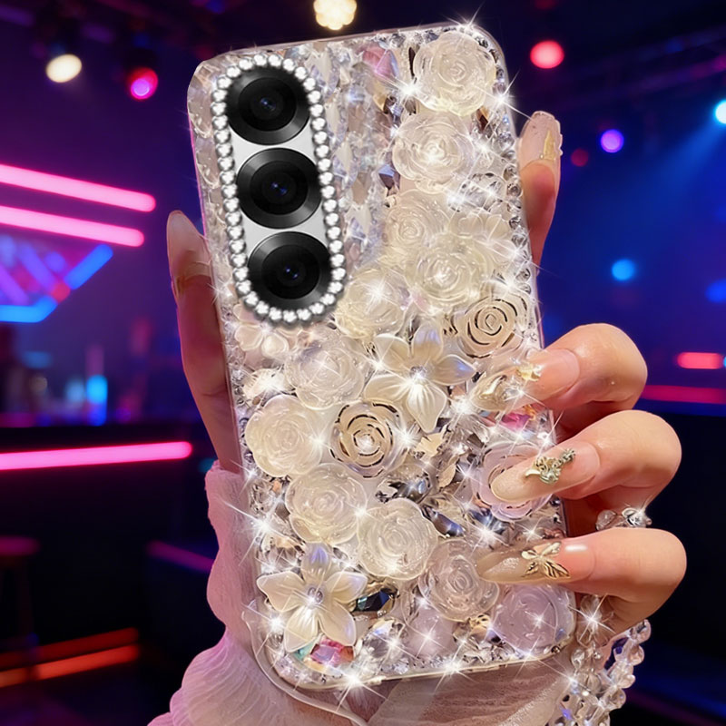 高端奢华镶钻手机壳，不掉钻，不发黄