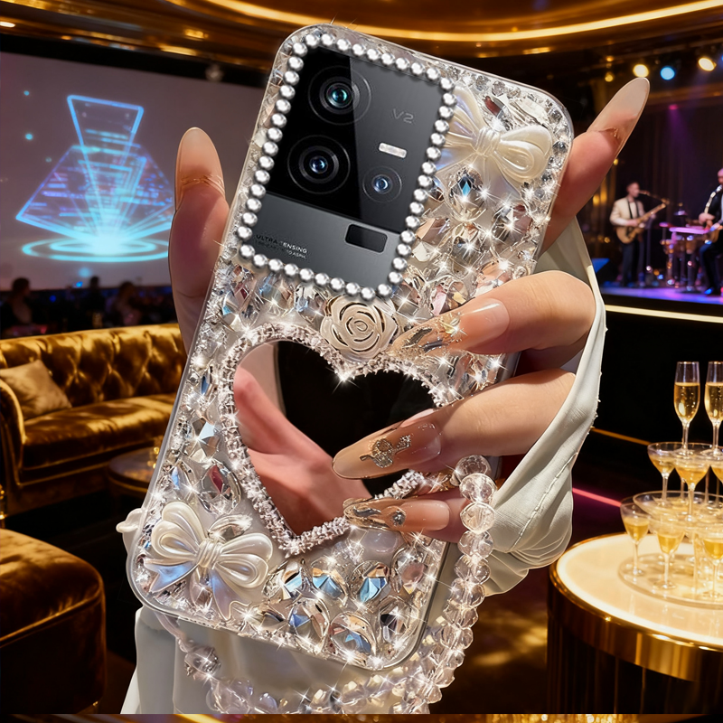 高端奢华镶钻手机壳，不掉钻，不发黄