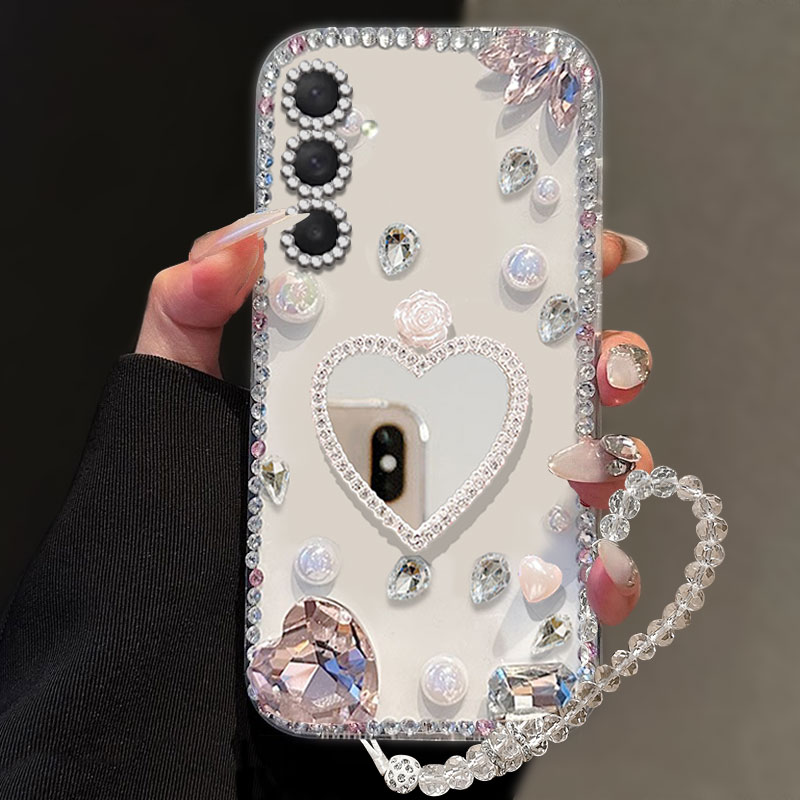 高端奢华镶钻手机壳，不掉钻，不发黄