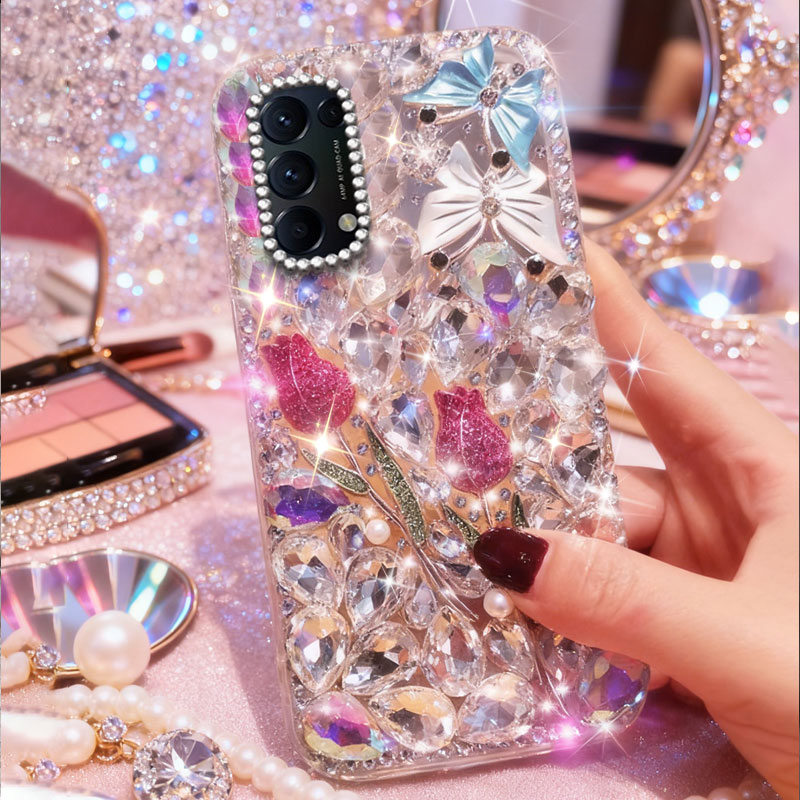 高端奢华镶钻手机壳，不掉钻，不发黄