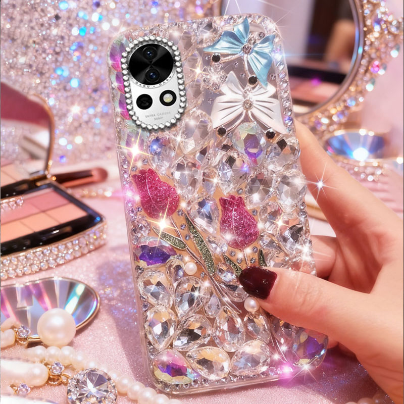 高端奢华镶钻手机壳，不掉钻，不发黄