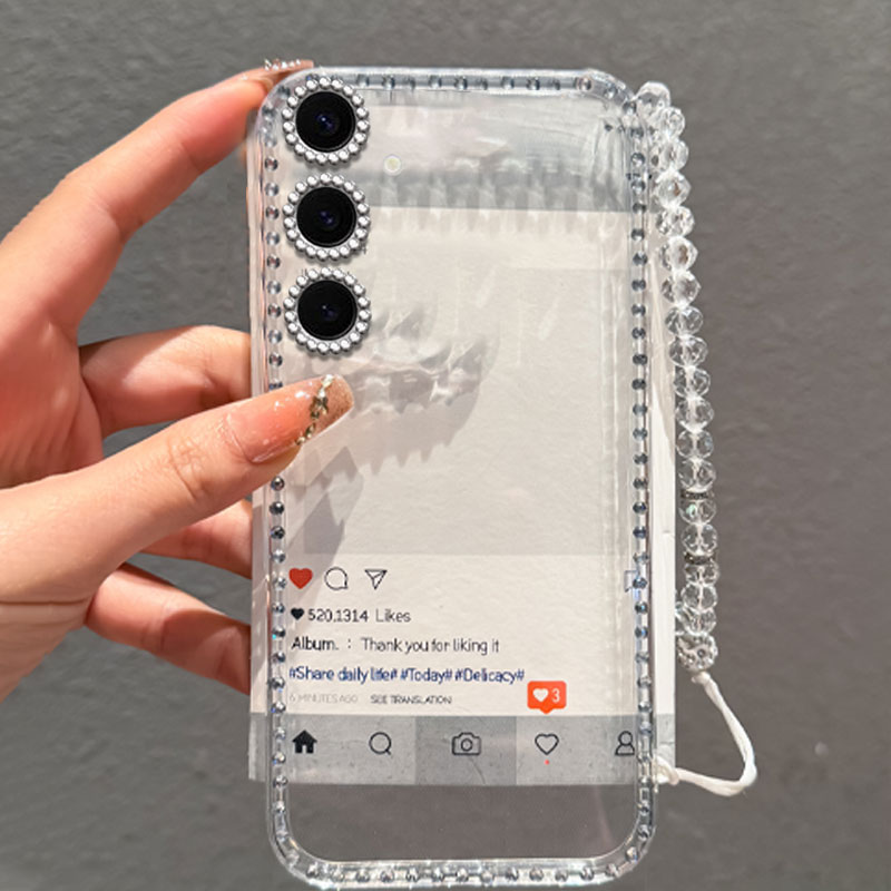 高端奢华镶钻手机壳，不掉钻，不发黄