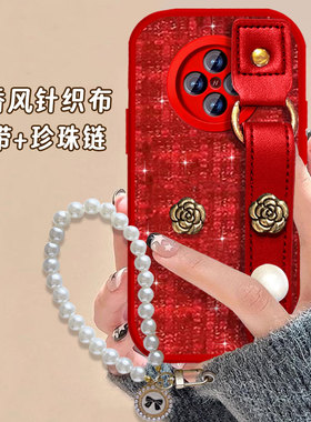 2026红色布艺小香风适用OPPOFindX8手机壳过年6本命年findX7Ultra春节Ace外壳9马年7名媛K10新款K10喜庆5