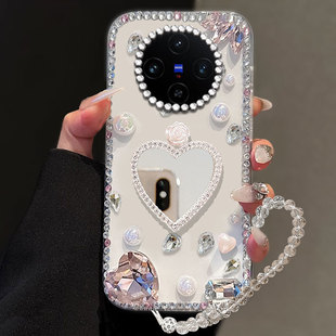 防摔X21S X200ultra外壳X200s镶钻X21屏幕指纹版 高级透明水钻适用vivoX100手机壳 2025年Y78全包Y3s透明Y3女款