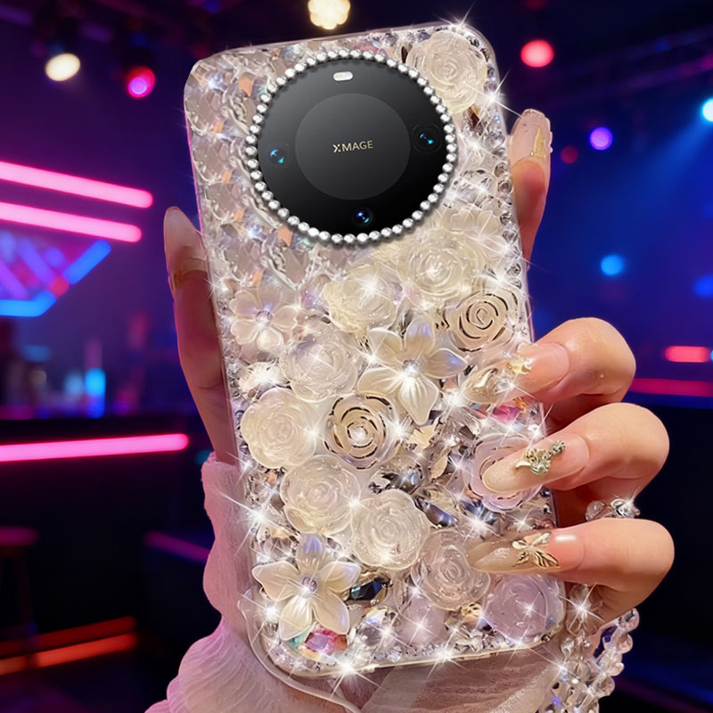 高端奢华镶钻手机壳，不掉钻，不发黄