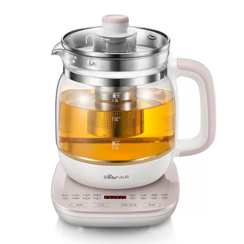 小熊 养生壶电水壶玻璃加厚1.5L YSH-A15Z8 （带滤网）