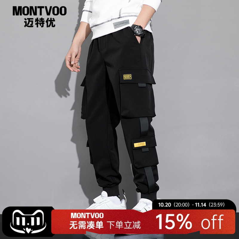 男士工装裤秋冬季韩版日系炸街
