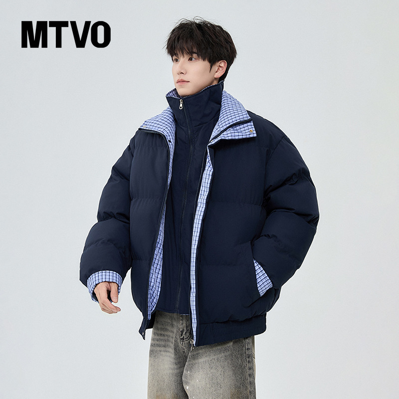 【过冬神器】双层领假两件棉服