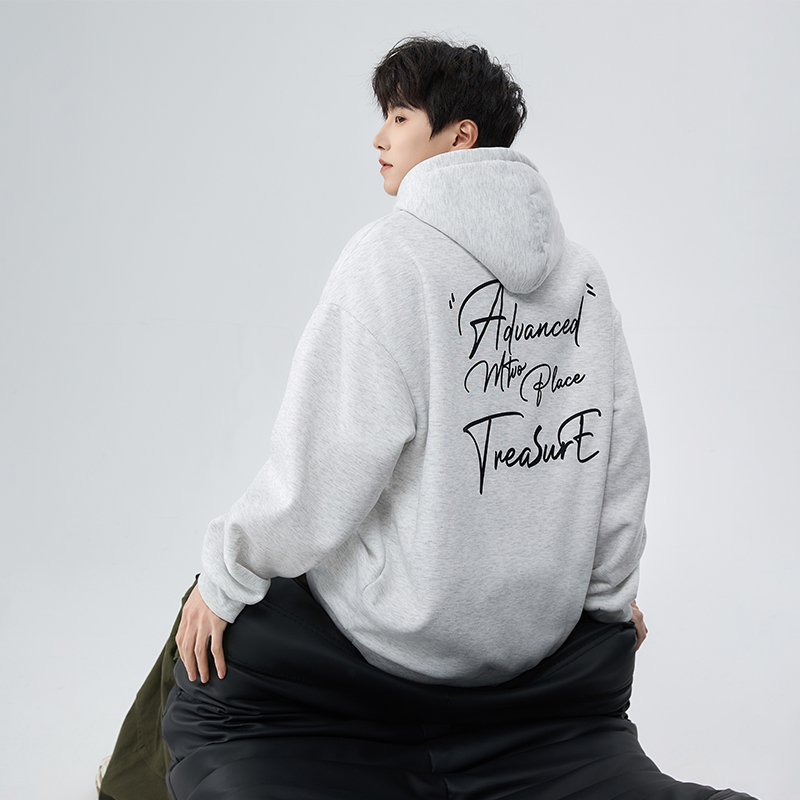 【无性别穿搭】加绒加厚连帽卫衣