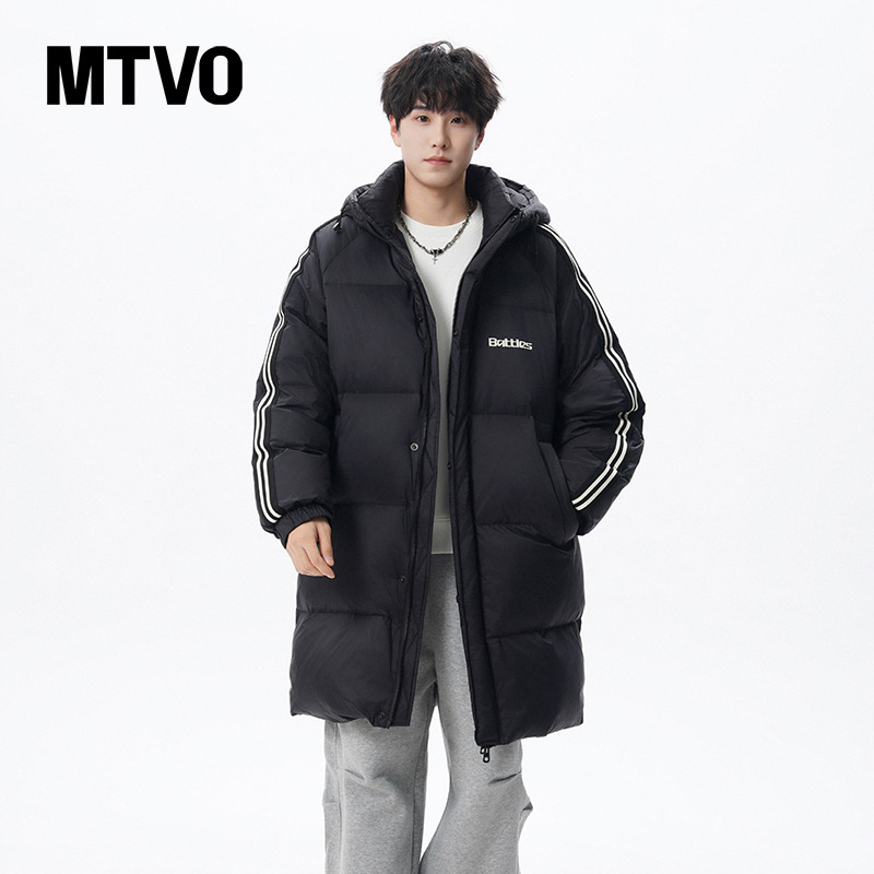 【美式潮牌】中长款羽绒服男冬季