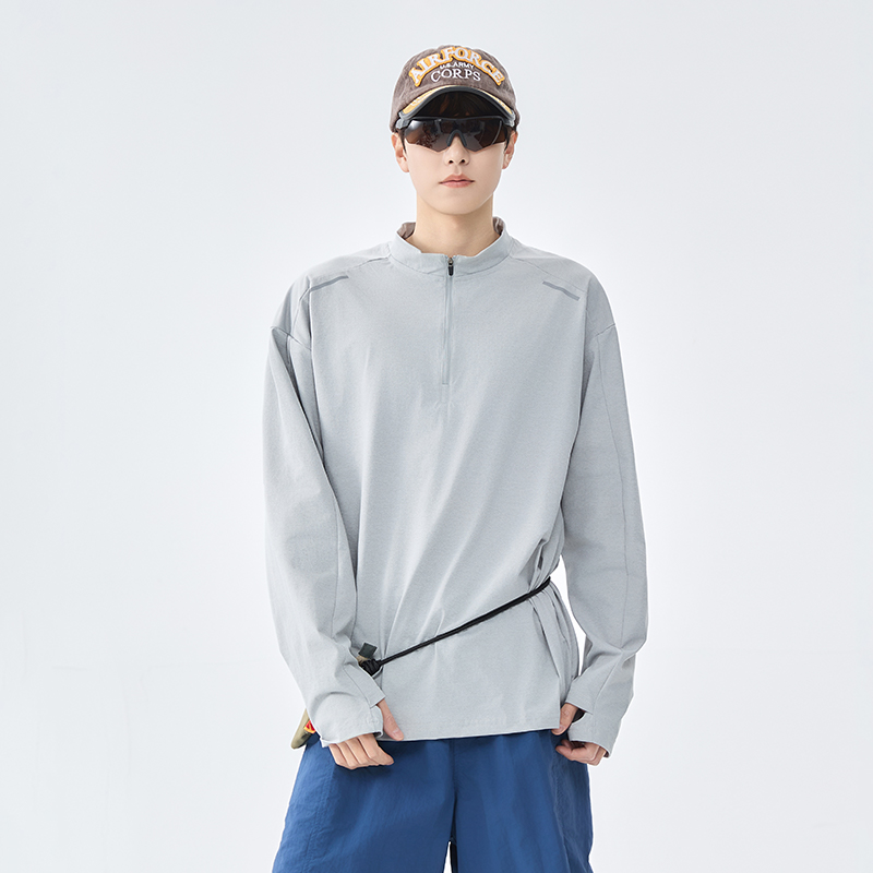 【户外风】登山跑步速干长袖t恤