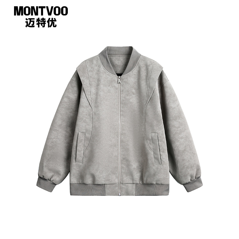 【高颜值穿搭】复古水洗pu皮夹克