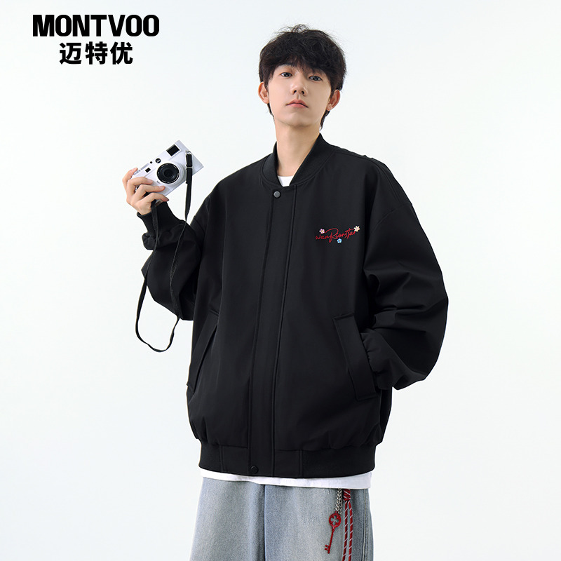 【复古休闲】春秋高街棒球服外套