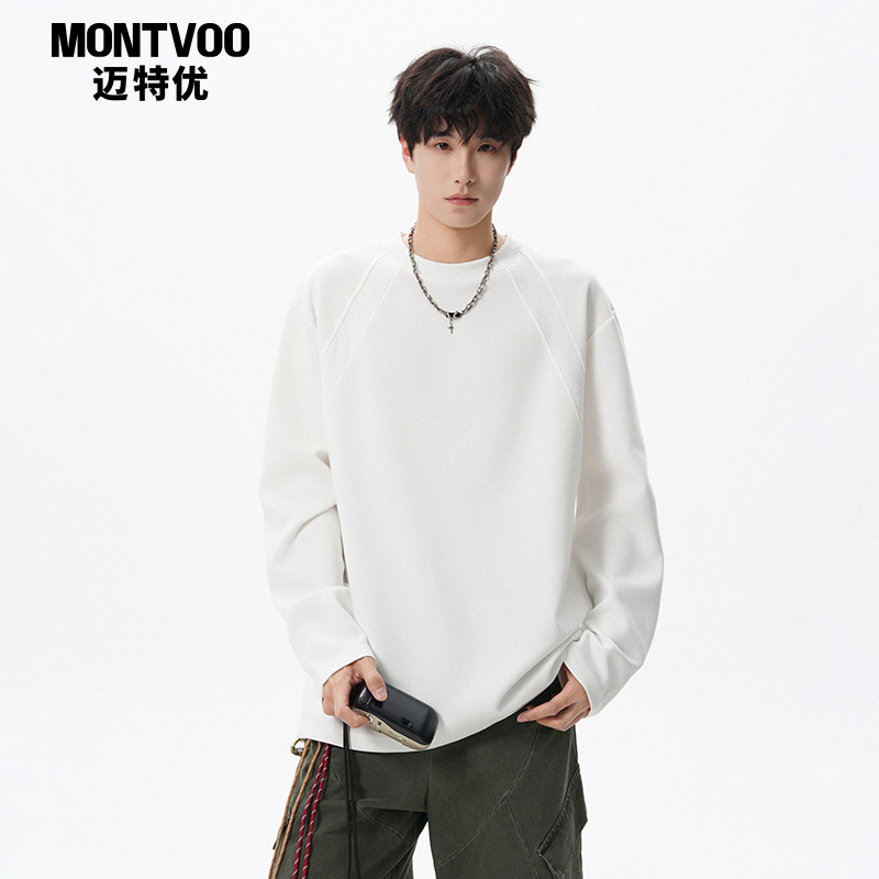 【加绒可选】设计感长袖T恤男款