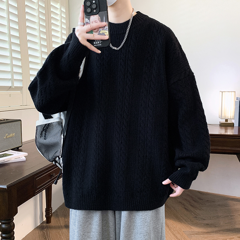 毛衣男生冬季慵懒风线衣打底衫