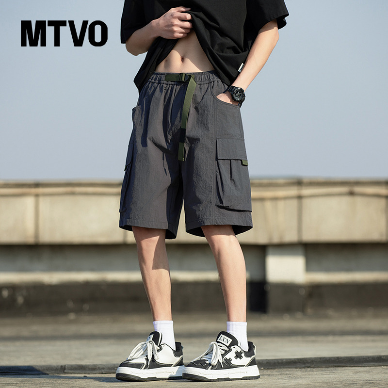 【美式潮牌】冰丝短裤男男士夏季