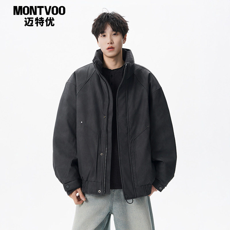 【暖暖入冬】保暖立领短款羽绒服