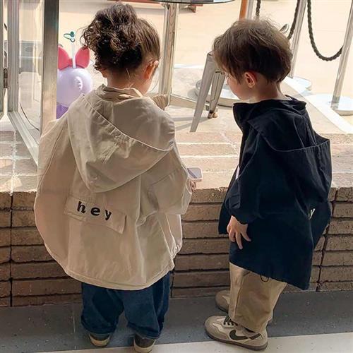 2025 New Spring Boys Girls Hooded Jacket Children Toddler