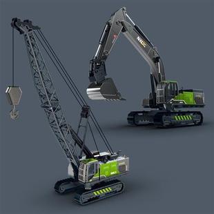 Crane Toys Tractor Alloy Excav Farm Boys Car for