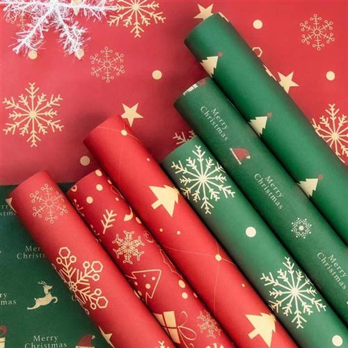 Size Wrapping Paper Festive Holiday Gift Wrap Durable Festiv