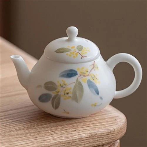 Small Ceramic Teapot Elegant Handcrafted Ceramic Teapot For