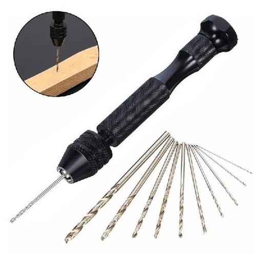 0.3-3.2mm Aluminum H Drill with Keyless Chuck HSS Steel