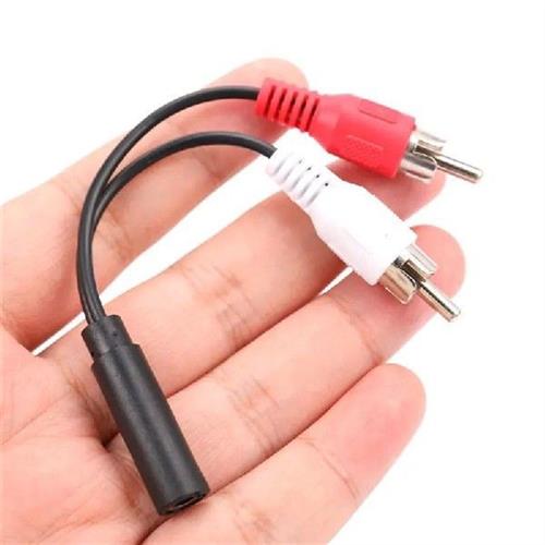 1PC 10cm 3.5mm RCA Female connector jack Stereo Cable Y