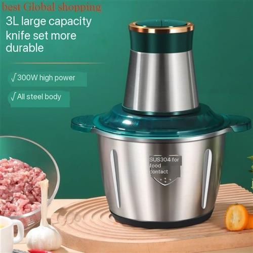 3L Electric Meat Food Chopper Grinder Processor Blender 绞肉