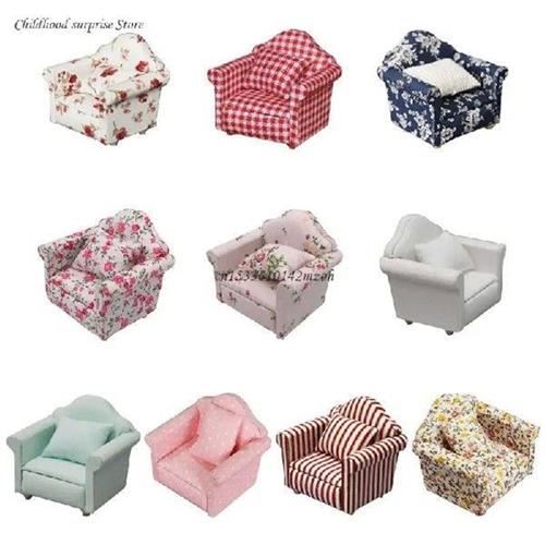 Collectable Sofa Scaled Model Armchair Furniture Playhouse