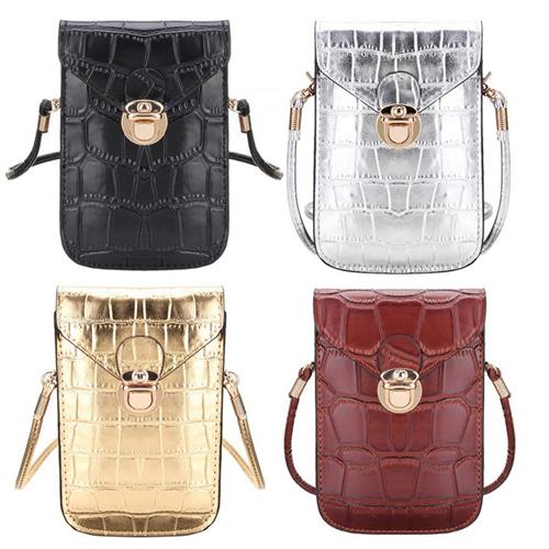 Silver Mobile Phone Mini Bags Small Clutches Shoulder Bag Cr