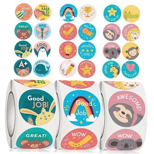500pcs Star Reward Stickers Kids School Teacher Supplies
