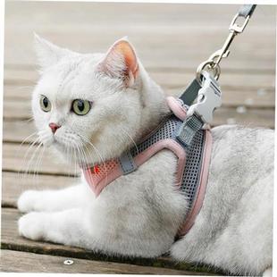 Leash vest Cat Clothes Breathable Pet Escape Harness Proof