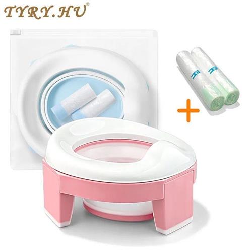 Baby Pot Portable Silicone Baby Potty Training Seat 3 in 1 T