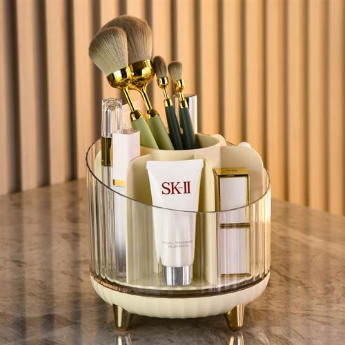Makeup storage box Swivel large volume dresser organizer box