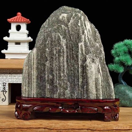天然原山石红字靠山石民俗泰山石敢当室外补角石头风水冲门口摆件