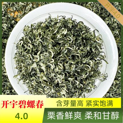 开宇【4.0碧螺春】绿茶2026新茶浓香型栗香鲜爽耐泡四川雅安茶叶