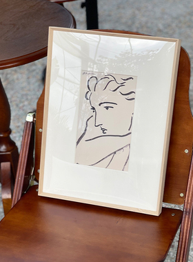 【窗边远眺】马蒂斯抽象线条现代简约装饰画ins小众客厅卧室挂画